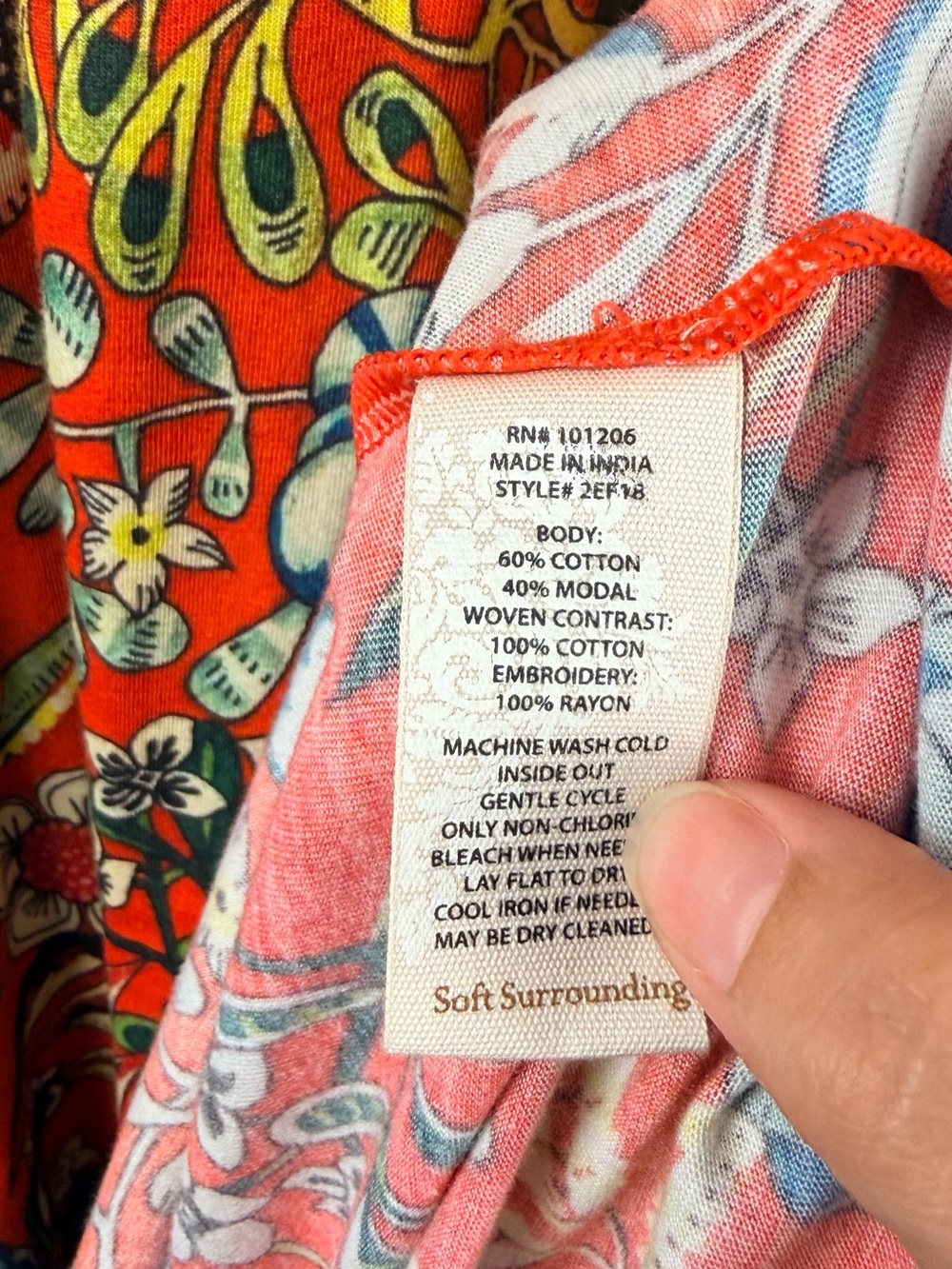 Soft Surroundings Onani Maxi Dress Vermillion Red Floral Sleeveless size small - Picture 5 of 6
